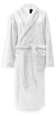 Produktbild von Yellow 100% Polyester Bademantel Bozzolo XL - Weiß
