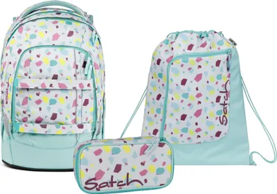 Produktbild von Satch Schulrucksack-Set PACK Dreamy Mosaic, Mäppchen + Sportbeutel