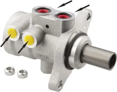 Produktbild von Hauptbremszylinder M10x1x4 Aluminium Ø 22 mm HELLA für u.a. PEUGEOT 206