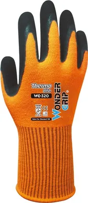 Produktbild von Wonder Grip WG-320 Arbeitshandschuhe Thermo Lite orange L/9 (Bulk)