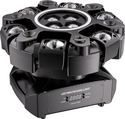 Produktbild von Moving Head Licht, RGBW Strahlen, Dynamische Bewegungseffekte, schwarz, EU-Stecker