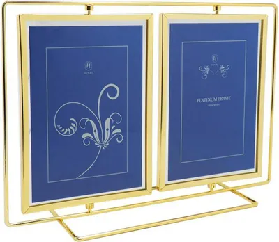 Produktbild von Henzo Platinum Double Swing Bilderrahmen 10x15 cm Gold