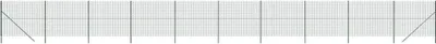 Image de vidaXL Clôture grillagée Vert 2x25 m Acier galvanisé