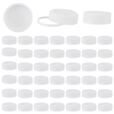Productafbeelding van Kunststof flessluitingen - Schroefdop 38/410 met inbraakpreventie - Geschikt voor doseerkappen en flessen - Wit - 50 stuks - 38 mm binnendiameter