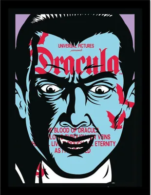 Produktbild von Dracula - Gerahmtes Poster, Vintage PM10259 (40 cm x 30 cm) (Bunt)