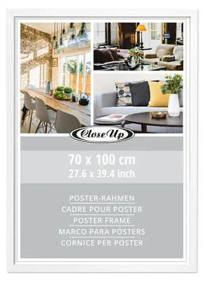Produktbild von Posterrahmen 70 x 100 cm Holzdekor weiß