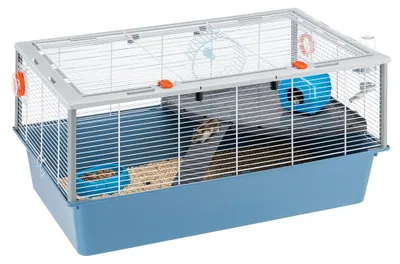 Image de Cage pour hamster Ferplast CRICETI 15, en métal, avec accessoires : alimentation