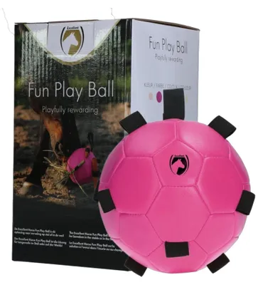 Zdjęcie produktu dla Excellent Horse Fun Play Ball Pink – piłka antystresowa dla koni 19 cm