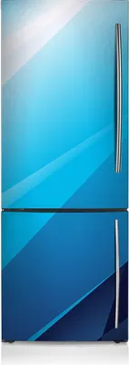 Produktbild von Aufkleber Kühlschrankmagnete Dekoration Kühlschrankfolie 60x180 cm - Blaue Passage