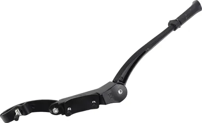 Imagen del producto de Soporte lateral ajustable para bicicleta de montaña, fabricado en aleación de aluminio, con rango de ajuste de 45 a 50 cm