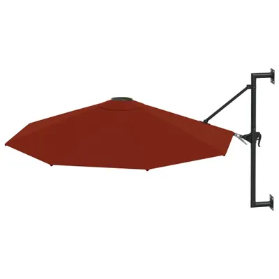 Immagine prodotto di Ombrellone a Muro con Palo in Metallo 300 cm Terracotta