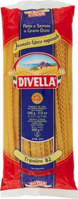 Produktbild von 10x Divella Tripoline N. 82 Hartweizengrieß Pasta Italienische Nudeln 500g Packung + Italian Gourmet Polpa di Pomodoro 400g Dose
