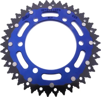 Zdjęcie produktu dla ZF Crown 42 Teeth Pitch 525 Black Blue Dual ZFD-1876-42-BLU
