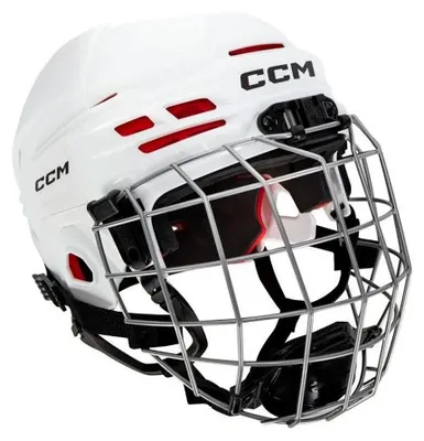Image de Casque CCM Tacks 70 Combo YTH, enfants, 49-53cm, blanc