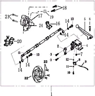 Produktbild von Kreidler Florett 125E Bremsbacken hinten FIG41-3 Motorroller.de Bremsbelag Bremsklötze Bremsbeläge Bremsschuhe Bremsbelagsatz Bremssteine