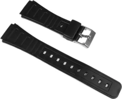 Produktbild von MInott Ersatzband Uhrenarmband Kunststoff Band 18mm schwarz 16403