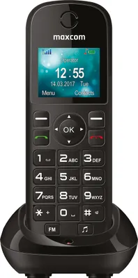Produktbild von MaxCom MM35D, DECT-Telefon, Kabelloses Mobilteil, Freisprecheinrichtung, 500 Eintragungen, Schwarz