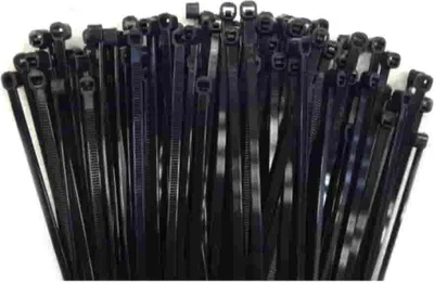 Produktbild von 100 Kabelbinder 300x3,6mm schwarz (UV-stabilisiert) PA6.6