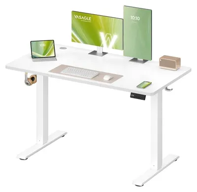 Obrázek produktu pro Elektrický psací stůl s paměťovou funkcí | Barva: bílá | Rozměry: 120 x 60 x 72-120 cm