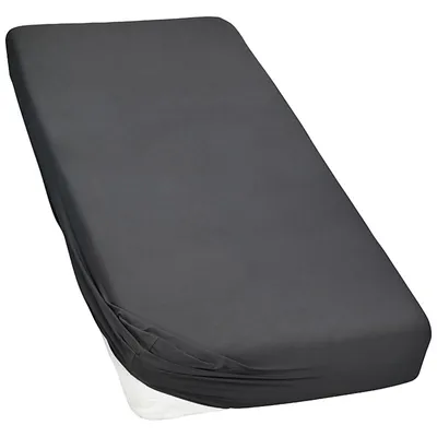 Produktbild von MOON-Luxury Spannbettlaken Jersey Stretch 230g/m² 97% Mako-Baumwolle 3% Elasthan-anthrazit-120x200 - 120x220