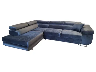 Produktbild von Ecksofa Anton mit Schlaffunktion, linke Seite, Graphit Kronos 34