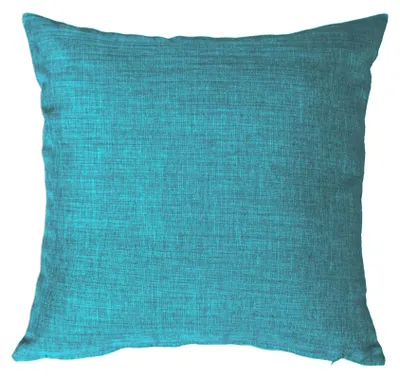 Produktbild von Kissenbezug 50x50 cm petrol Struktur Leinenoptik Kissenhülle für Dekokissen