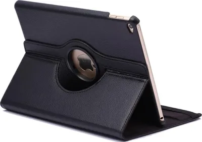 Produktbild von subtel Tablet-Case mit Ständer kompatibel mit iPad Air 2 (A1566/A1567) – Tablet-Schutzhülle mit 360° drehbarem vertikalen / horizontalen Ständer – schwarz