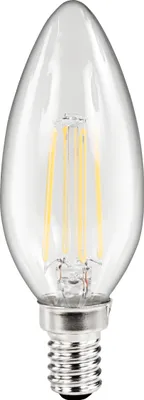 Produktbild von LED Filament Kerzenlampe McShine "Filed", E14, 4W, 440lm, warmweiß, step-dimmbar