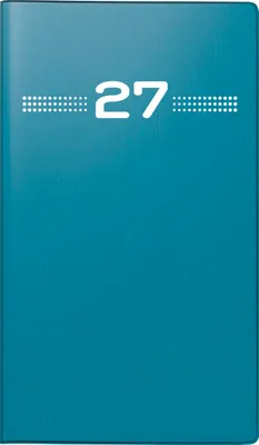Produktbild von rido/idé Monats-Faltkalender Modell Miniplaner d 15, Kunststoff-Einband, petrol 2027