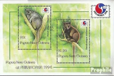 Produktbild von Briefmarken Papua-Neuguinea 1994 Mi Block6 postfrisch Baumkänguruh