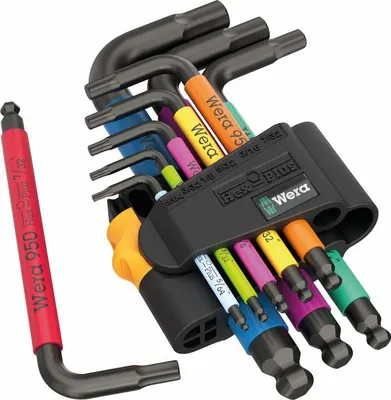 Produktbild von Satz Mit 950/9 Hex-Plus Mehrfarbigen Schlüsseln 9Czr - W05022641001
