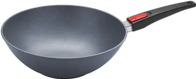 Immagine prodotto di Wok e padella in ghisa Woll Diamond Lite: manico rimovibile, Ø 30 cm, altezza 10 cm, 3,7 litri, tipo di fornello: vetroVetroceramica, gas, elettrico, alogeno