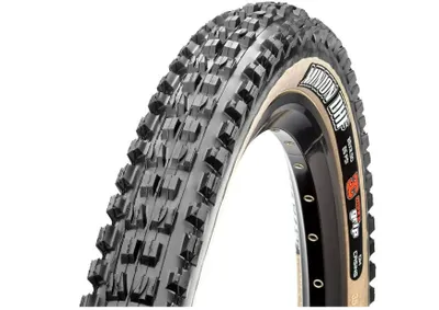 Productafbeelding van Maxxis Minion DHF 29x2,60 WT (66-622) band met EXO TR SkinWall technologie, vouwbaar, zwart-beige, artikelnummer ETB00220000
