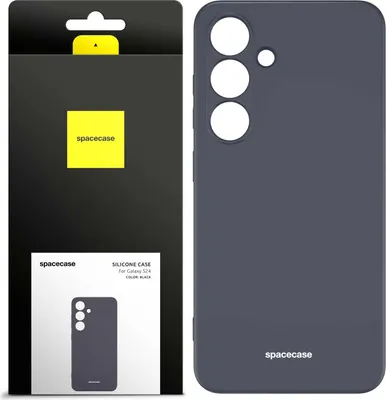 Immagine prodotto di Custodia in silicone SPACECASE Custodia in silicone per Galaxy S24 Nero