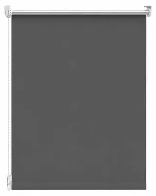 Zdjęcie produktu dla Unyqoos® Roleta zaciemniająca z systemem mocowania zaciskowego, kolor ciemnoszary, 45x170 cm – roleta termoizolacyjna, montaż z możliwością wiercenia lub bez. Zapewnia ochronę przed wzrokiem