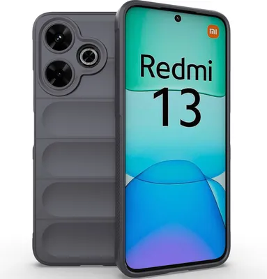 Produktbild von Handyhülle für Xiaomi Redmi 13 Weich TPU Silikon Stossfest Anti-rutsch Hülle Dunkelgrau