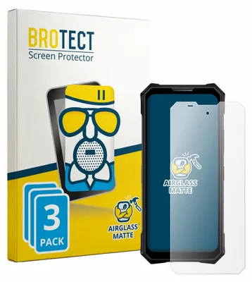 Produktbild von 3x BROTECT Entspiegelungs Schutzglas für Doogee V50 Schutzfolie Panzer Folie Glas Display Schutz matt
