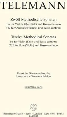 Produktbild von 12 methodische Sonaten für Flöte und Bc