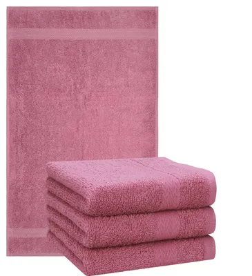 Produktbild von Betz 4 Stück Handtücher 50x100 cm PREMIUM 100% Baumwolle Farbe: beere