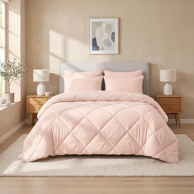 Produktbild von Sleep Comfy Deluxe 2-in-1 Sommer Bettdecke 135x200 cm Potpourri - Bettdecke ohne Bezug mit 2 Kissenbezügen 60x70 cm, Atmungsaktiv & Allergikergeeignet