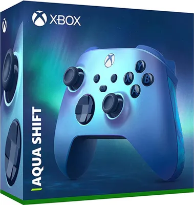 The image shows the packaging of an Xbox Wireless Controller, with the controller itself prominently displayed on the front.