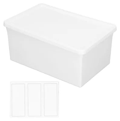 Produktbild von Kunststoff-Desktop-Aufbewahrungsbox, multifunktional, staubdicht, mit Deckel für Heim-Desktops