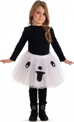 Produktbild von Tutu mit Geist Gesicht für Kinder an Halloween