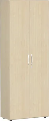 Produktbild von Geramöbel Flügeltürenschrank mit Standfüßen, inkl. Türdämpfer, abschließbar, 800x420x2160, Ahorn/Ahorn, S-386100-AA