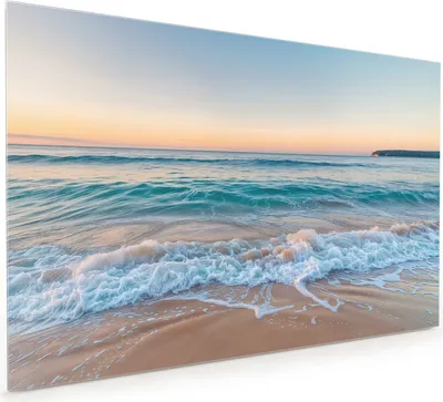 Produktbild von Küchenrückwand Spritzschutz Glas mit Motiv Strandhorizont 40 x 40 cm