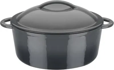 Zdjęcie produktu dla Massiver Gusseisentopf - GSW - GREY SHADOW - 24 cm - Rund - Induktion - Grau