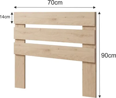Produktbild von Lermowood Bettkopfteil "Z1" 70x90cm Wenge –Elegantes Kopfteil fürs Bett – stilvoll und bequem – verschiedene Größen & Farben - Massivholz Kiefer