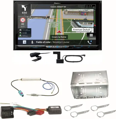 Produktbild von Pioneer AVIC-Z930DAB Navigation Bluetooth CD USB MP3 Einbauset für Fox Polo 9N3