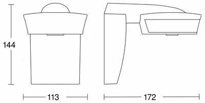 Image de STEINEL Détecteur de mouvement sensIQ KNX passif infrarouge, AP, 059576