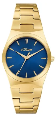 Produktbild von s.Oliver Damen Uhr Armbanduhr Edelstahl IP Gold 2037710